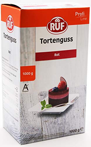 RUF Tortenguss Rot, 10er Pack (10 x 1 kg) von RUF