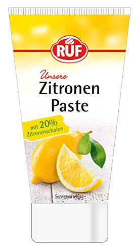 RUF Zitronenpaste, Aromapaste in der Dosier-Tube, mit natürlichem Zitronen-Aroma, zum Aromatisieren von Kuchen & Tortencremes, glutenfrei, vegan, 50g RUF Zitronenpaste, Aromapaste in der Dosier-Tube, mit natürlichem Zitronen-Aroma, zum Aromatisieren von Kuchen & Tortencremes, glutenfrei, vegan, 50g von RUF