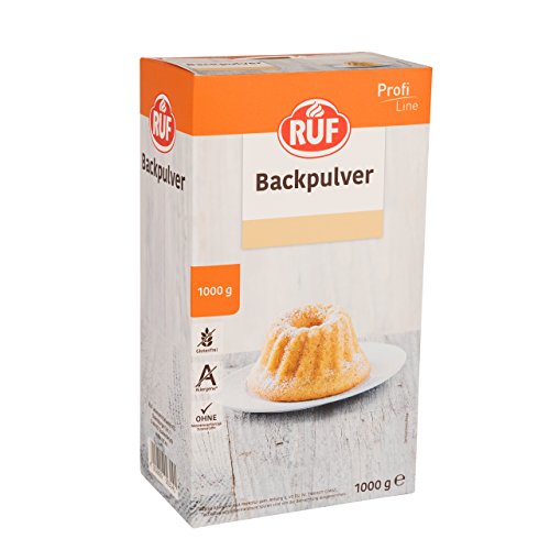 RUF Backpulver Großpackung ohne deklarationspflichtige Zusatzstoffe glutenfrei, 1er Pack (1 x 1000 g) von RUF