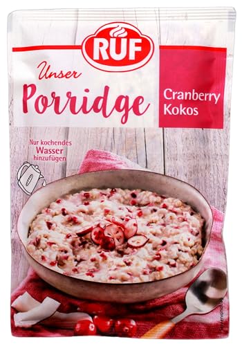 RUF unser Porridge Cranberry Kokos, 13er Pack (13 x 65g) von RUF