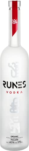 RUNES Organic Vodka (1x 1750 ml) - Bio und Vegan zertifizierter Premium Vodka aus Polen aus 100% Bio-Roggen für exzellente Cocktails und Longdrinks von RUNES