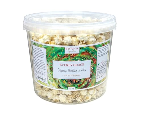 Everly Grace Popcorn – Classic Italian Herbs, 250 g – Popcorn-Eimer mit italienischen Kräutern aus unserer Manufaktur in Augsburg von Everly Grace