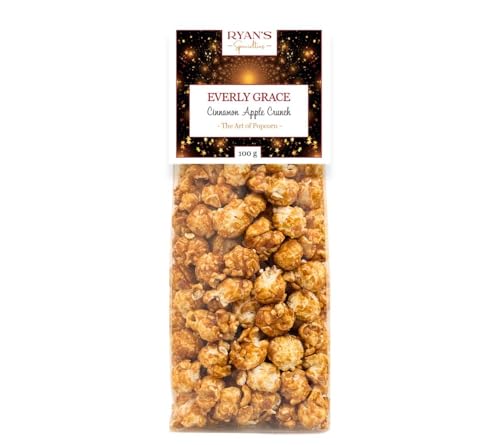Everly Grace Popcorn – Cinnamon Apple Crunch, 100 g – Popcorn-Tüten mit Äpfeln, Zimt und Gewürzen aus unserer Manufaktur in Augsburg, Deutschland von Everly Grace
