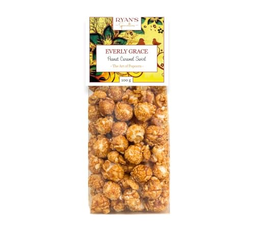 Everly Grace Popcorn – Peanut Caramel Swirl, 100 g – Popcorn-Tüten mit Erdnussbutter und Karamell aus unserer Manufaktur in Augsburg, Deutschland von Everly Grace