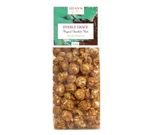 Everly Grace Popcorn – Magical Chocolate Mint, 100 g – Popcorn-Tüte mit Schokolade und Pfefferminze, handgemacht in Deutschland von Everly Grace