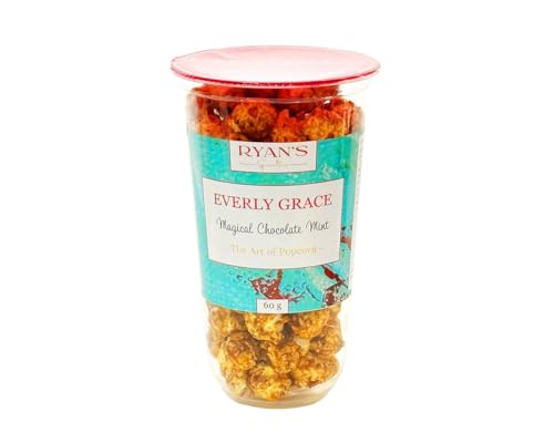 Everly Grace Popcornbecher – Magical Chocolate Mint, 60 g im Popcorn-Becher – Popcornbecher mit Schokolade und Pfefferminze, handgemacht in Deutschland von Everly Grace