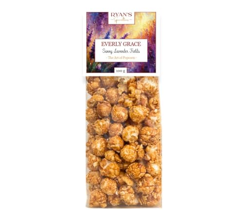 Everly Grace Popcorn – Sunny Lavender Fields, 100 g - Gourmet-Popcorn-Tüte mit Zitronen-Lavendel-Überzug, Handgefertigt in Deutschland, Sommerlicher Snack mit blumiger Note Everly Grace Popcorn – Sunny Lavender Fields, 100 g - Gourmet-Popcorn-Tüte mit Zitronen-Lavendel-Überzug, Handgefertigt in Deutschland, Sommerlicher Snack mit blumiger Note von Everly Grace