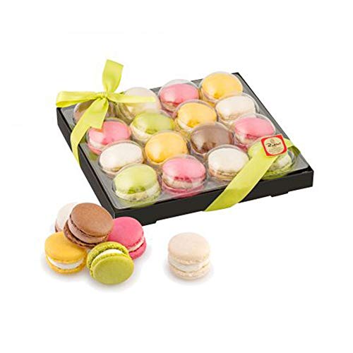 Macarons gemischt, 16 Macarons, in Handarbeit hergestellt (1 x 150g) von Confiserie Rabbel