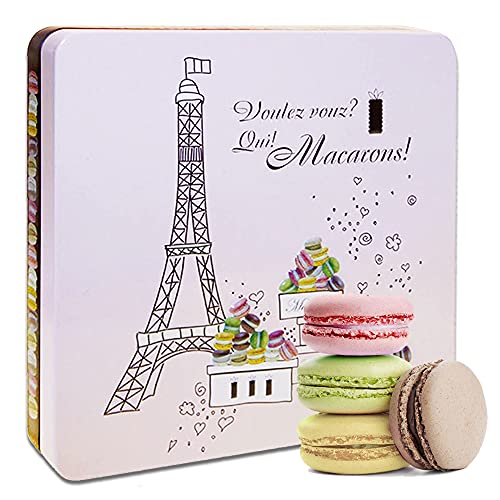 Rabbel Macarons in Geschenkdose Paris, Eine Tolle Geschenkidee für Genießer, 150 g von Rabbel