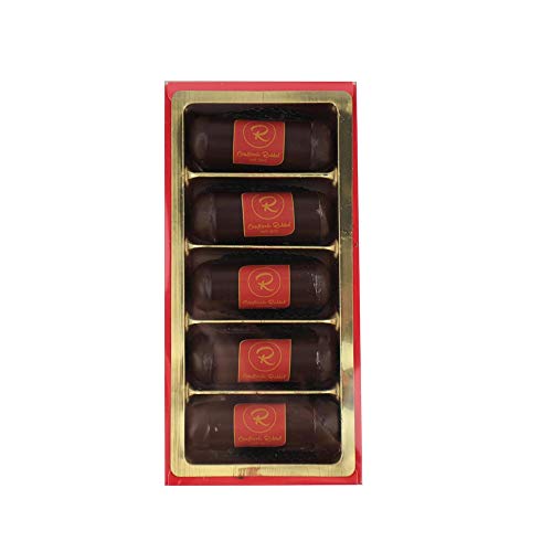 Rabbel Pralinen Tecklenburger Röllchen, Marzipan-Rohmasse mit belgischer Zartbitterschokolade (1 x 150g) von Rabbel