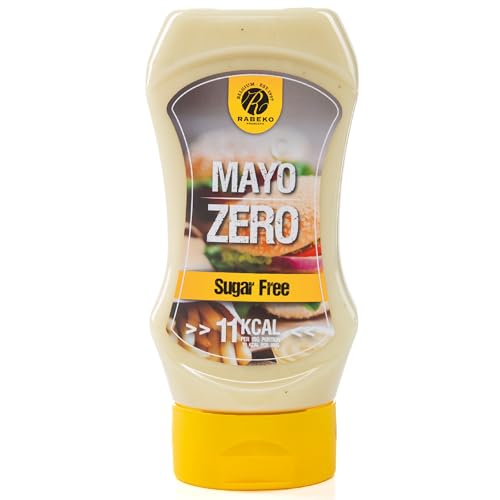 Rabeko Zero Sauce - Mayo, 1 x 350 ml ohne Zucker & wenig Fett - gesunde Low Carb Produkte kalorienreduziert fettreduziert für Salat, Pommes Frites, Burger, Grill - Gluten und Laktosefrei von Rabeko Products