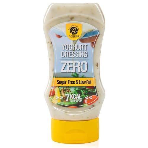 Rabeko Zero Sauce - Yoghurt Dressing, 1 x 350ml ohne Zucker & wenig Fett - gesunde Low Carb Produkte kalorienreduziert fettreduziert für Salat, Frites,Burger,Grill - Gluten und Laktosefrei von Rabeko Products