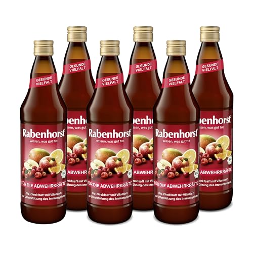 RABENHORST Für die Abwehrkräfte BIO, 6er Pack (6 x 700 ml) - 100% Bio-Mehrfruchtsaft mit natürlichem Vitamin C von Rabenhorst
