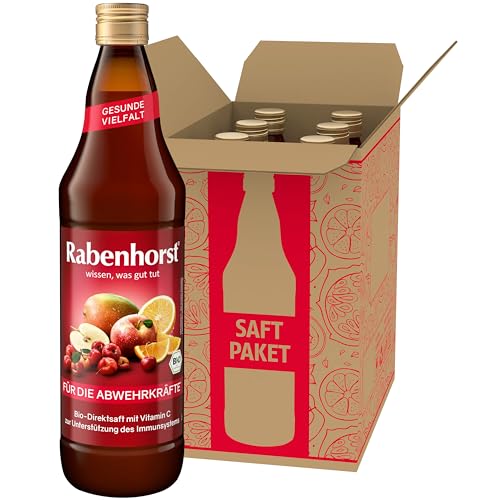 RABENHORST Für die Abwehrkräfte BIO, 6er Pack (6 x 700 ml) - 100% Bio-Mehrfruchtsaft mit natürlichem Vitamin C von Rabenhorst