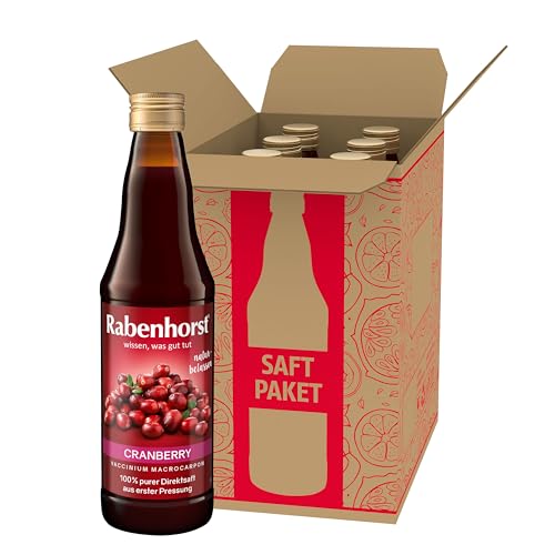 Rabenhorst Cranberry Muttersaft, 6er Pack (6 x 330 ml) von Rabenhorst