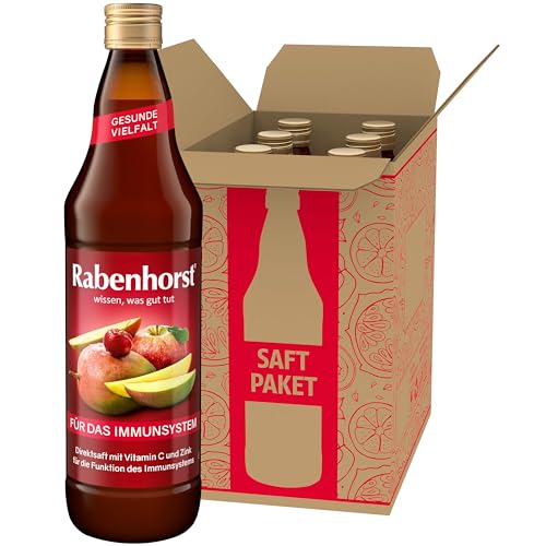 RABENHORST Für das Immunsystem 6er Pack (6 x 700 ml). Mehrfruchtsaft mit Zink und Vitamin C zur Unterstützung des Immunsystems von Rabenhorst