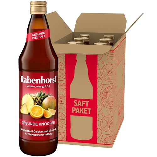 RABENHORST Für gesunde Knochen 6er Pack (6 x 700 ml) - Fruchtiger Saft mit Vitamin D und Calcium in bester Qualität von Rabenhorst