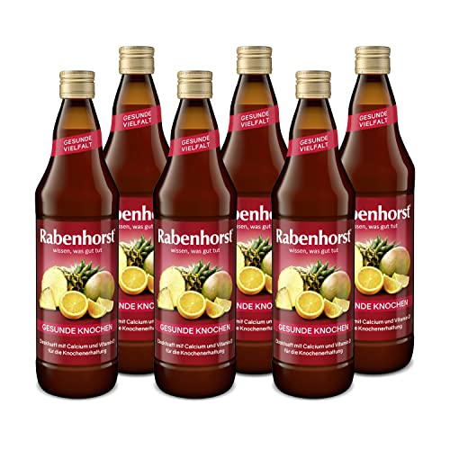 RABENHORST Gesunde Knochen 6er Pack (6 x 700 ml) - Fruchtiger Saft mit Vitamin D und Calcium in bester Qualität von Rabenhorst