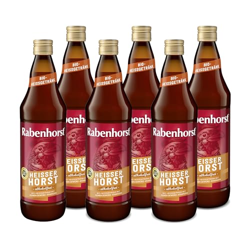 RABENHORST Heißer Horst 6er Pack (6 x 700 ml) - Alkoholfreies Bio-Heißgetränk mit natürlichem Vitamin C von Rabenhorst