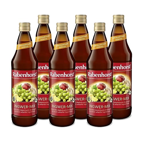RABENHORST Ingwer-Mix BIO 6er Pack (6 x 700 ml). Durch schonende Herstellung in der hauseigenen Kelterei, entsteht eine besondere Qualität die man schmeckt von Rabenhorst