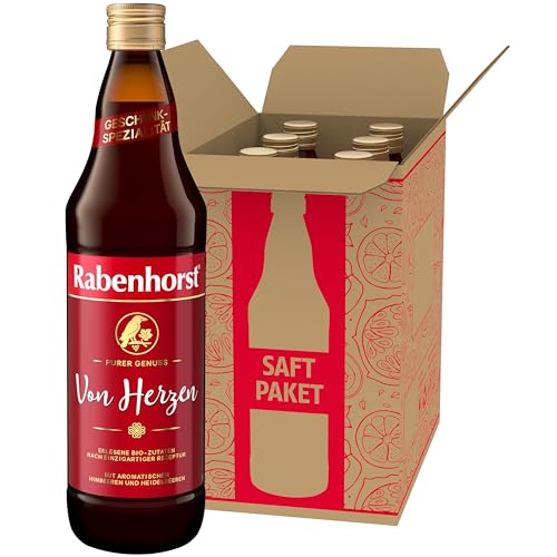 RABENHORST Von Herzen 6er Pack (6 x 700 ml) - Mit unserem erlesenen Rabenhorst-Saft kommt das Dankeschön „Von Herzen“ von Rabenhorst