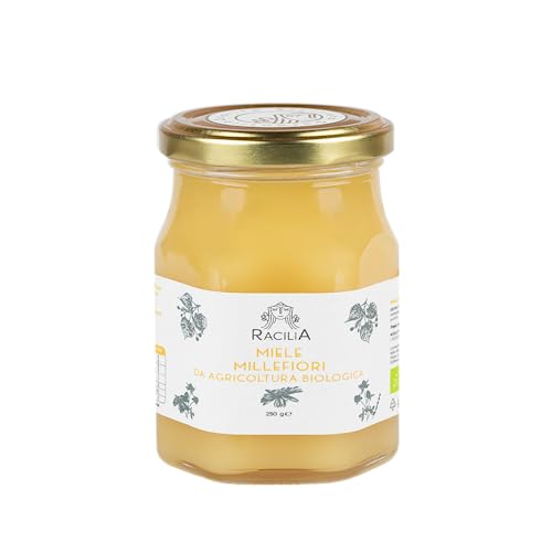 Millefiori Honig 100% biologisch und rein - Sizilianischer Honig, ohne Konservierungsstoffe - 250gr von Racilia