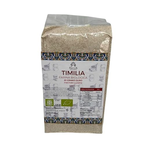 Timilia Bio-Vollkorngrießmehl - ??100 % sizilianischer und biologischer Urweizen - reich an Ballaststoffen und Proteinen - 1 kg von Racilia