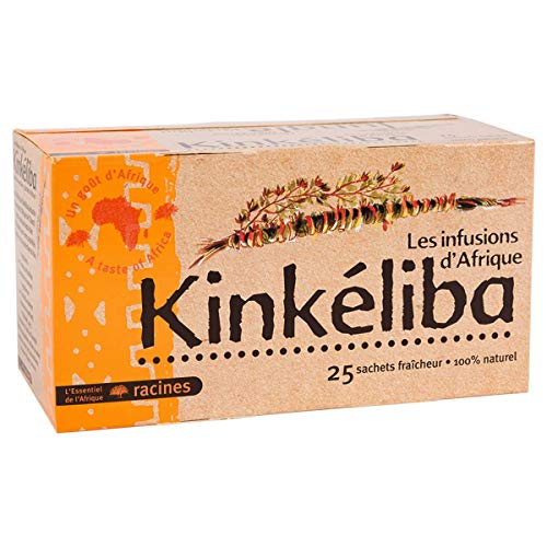 [ ✅ 100% NATÜRLICHER KINKELIBA INFUSION ] Set von 2 Kinkeliba Infusionsboxen | Kinkeliba Kräutertee Tisane | 100% natürlich | 2 x 25 filterbeutel von 1,6 g von Racines