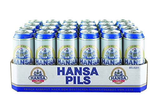 Hansa Pils 0.5 l Dosen - DAS LEGENDÄRE AUS DORTMUND - Tray DPG EINWEG (24 x 0,5 L) inkl. 6,00 Pfand von Radeberger Brauerei