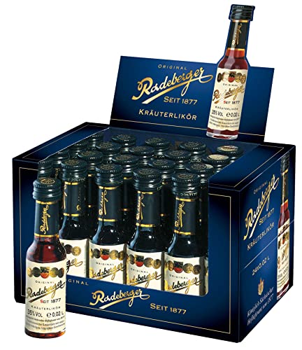 Radeberger | Original Radeberger Kräuterlikör Seit 1887 | 24 x 0,02L | Premium Kräuterschnaps Mit Der Langen Tradition | Bitter von Radeberger