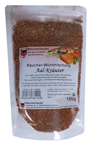 Räucher-Würzmischung Aal-Kräuter (Konzentrat) 100g, Räucherzusatz von Räucherteufel