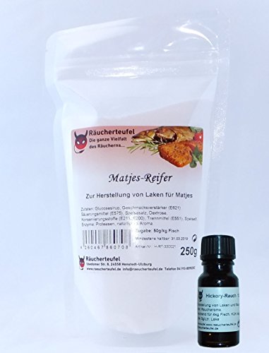 Räucherteufel Aalrauchmatjes-Gewürz / Reifer 250g, norddeutsche Matjes-Spezialität, sehr aromatisch und lecker! von Räucherteufel