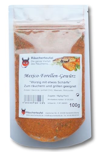 Räucherteufel Forellengewürz "Mexikanisch pikant" 100g, Räuchergewürz, Fischgewürz von Räucherteufel