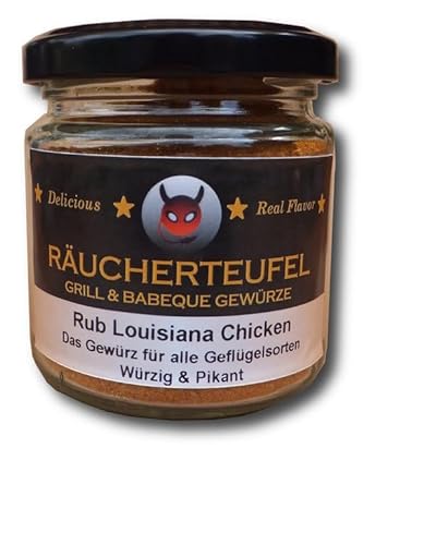 Räucherteufel Rub Louisiana Chicken 100g, Grill Gewürz, Gewürzmischung, Hähnchen Gewürz von Räucherteufel