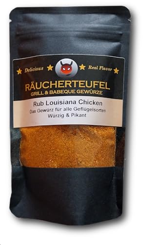 Räucherteufel Rub Louisiana Chicken 90g, Grill Gewürz, Gewürzmischung, Hähnchen Gewürz von Räucherteufel