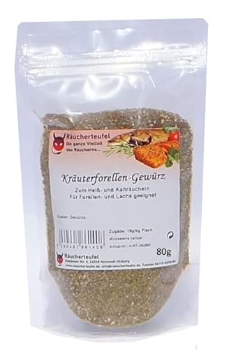 Räucherteufel Kräuterforellen-Gewürz 80g, Räuchergewürz, Fischgewürz von Räucherteufel