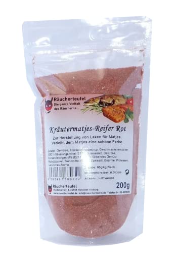 Räucherteufel Kräutermatjes rot/Reifer 200g, Matjesreifer, Hering von Räucherteufel