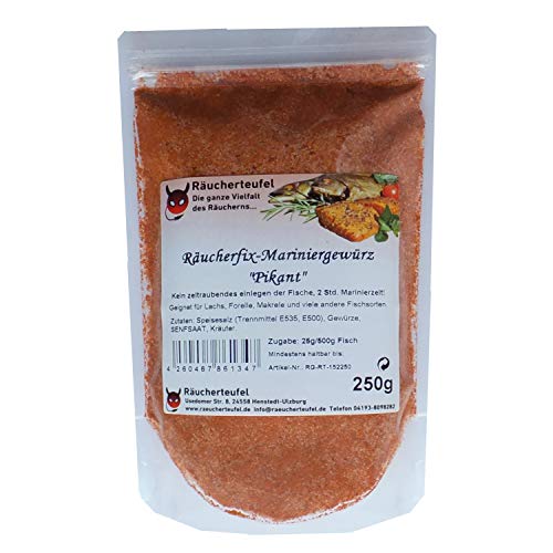 Räucherteufel Räucherfix-Mariniergewürz "Pikant", Räucherlauge, Räucherlake, Fischgewürz Räucherteufel Räucherfix-Mariniergewürz "Pikant", Räucherlauge, Räucherlake, Fischgewürz von Räucherteufel