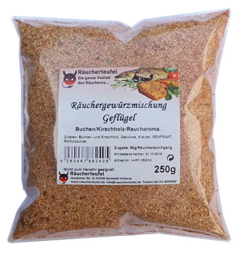 Räucherteufel Räuchergewürzmischung Geflügel 250g, Wood Smoking Chips, Räucherchips, Smoker Räucherteufel Räuchergewürzmischung Geflügel 250g, Wood Smoking Chips, Räucherchips, Smoker von Räucherteufel