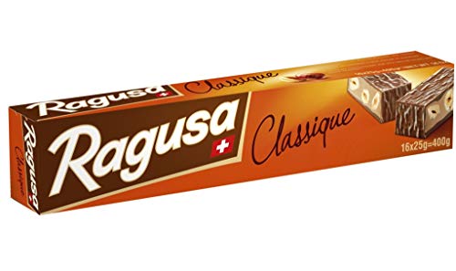 Ragusa Classique Geschenkpackung 400g – Der Klassiker mit zarter Praliné-Füllung und ganzen Haselnüssen – Original Schweizer Schokolade (1 x 400g) von Ragusa