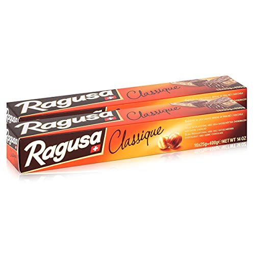 Ragusa Classique Schokolade-Riegel mit ganzen Haselnüssen 400g (2er Pack) von Ragusa