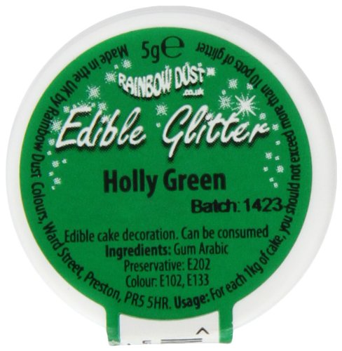 Holly Green Edible Glitter von Rainbow Dust