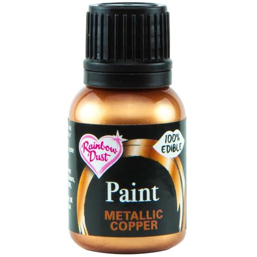 RD Metallic Food Paint Copper 25ml von Rainbow Dust