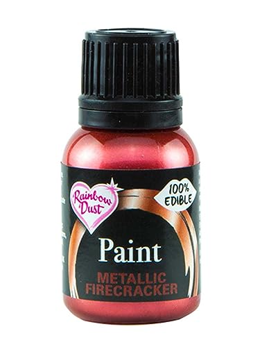 Rainbow Dust - 100% essbare Lebensmittelfarbe 25 ml (Metallic Firecracker) von Rainbow Dust