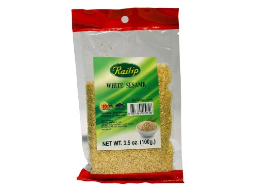 Raitip - Weiße Sesam Körner - 100g - Sesamsamen aus Thailand Raitip - Weiße Sesam Körner - 100g - Sesamsamen aus Thailand von Raitip