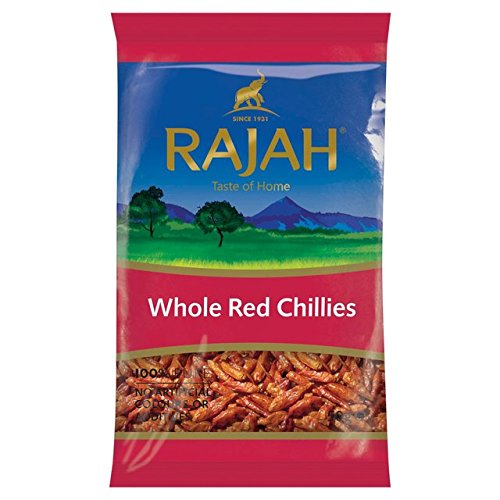 Rajah Chili Whole Red Pack, 50 g von Rajah