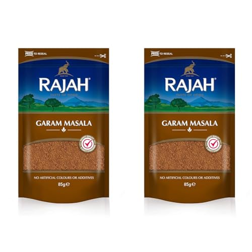 Rajah Garam Masala – Indische Gewürzmischung für zahlreiche Gerichte – 1 x 85 g (Packung mit 2) von Rajah
