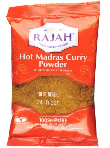 Rajah Hot Madras Curry Powder 6x1kg von Rajah