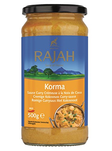 Rajah Korma Kokos-Curry-Sauce, 500 Gramm von Rajah