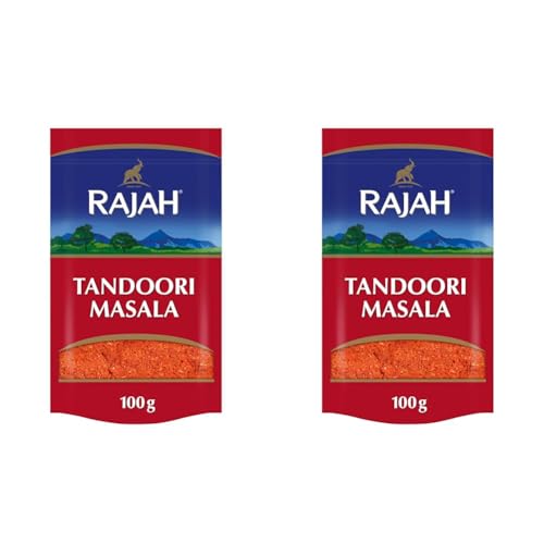 Rajah Tandoori Masala – Indische Gewürzmischung für zahlreiche Gerichte – 1 x 100 g (Packung mit 2) von Rajah